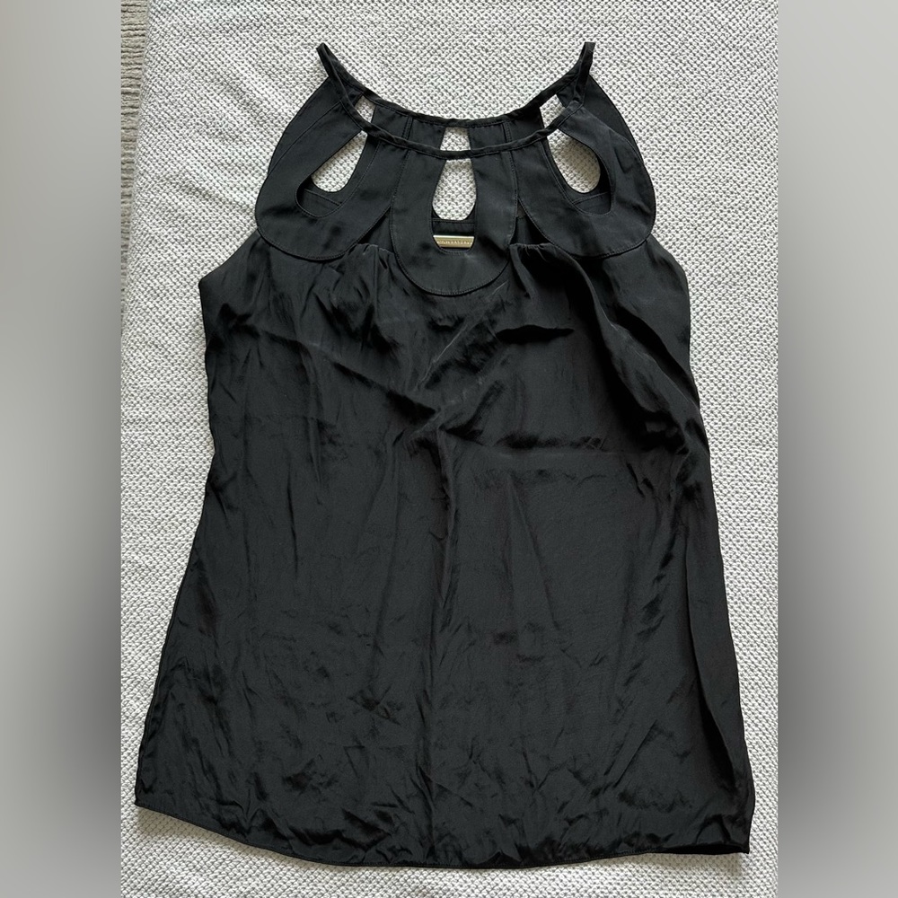 Loeffler Randall black silk blouse